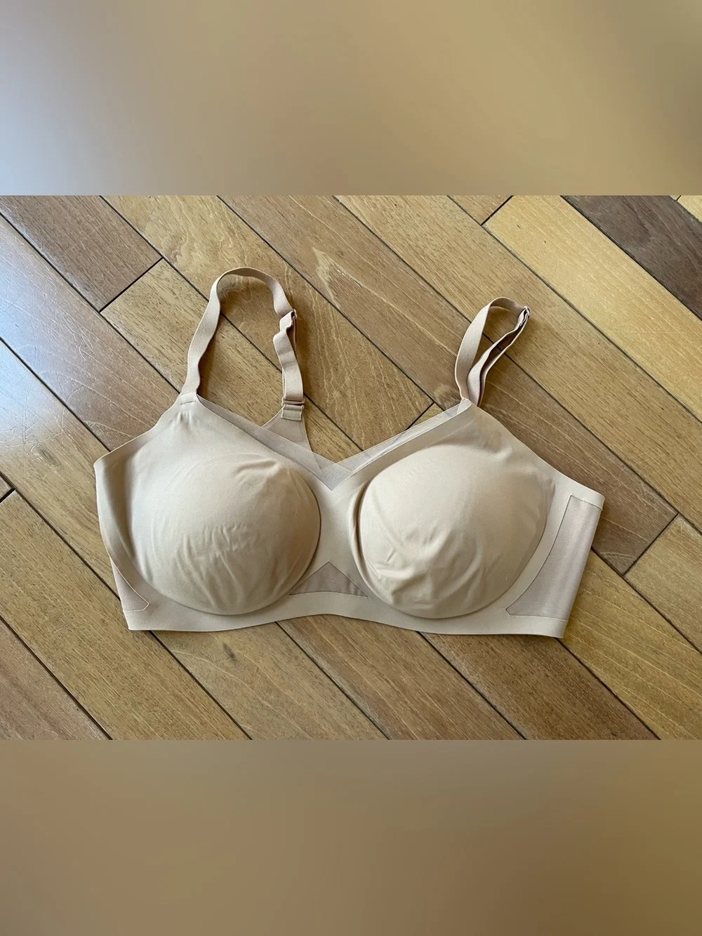 Honeylove XL Nude Wireless Lift Bra Beige Seamless Shaping Comfort Bra